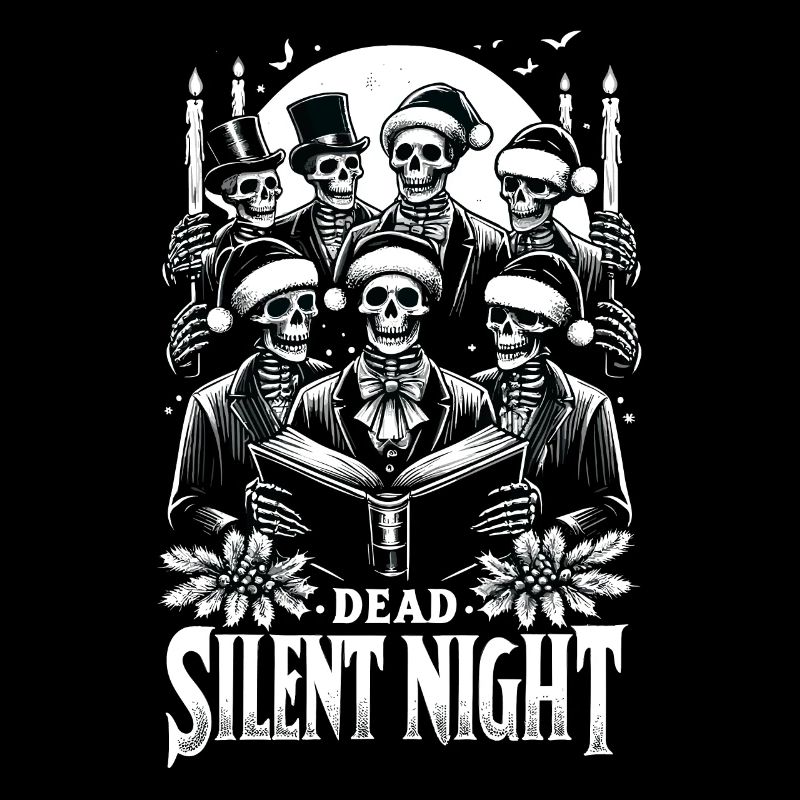 Dead Silent Night Victorian Skeleton Carolers