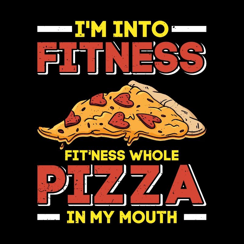 Cuisson de pizzas Je suis dans la forme physique Pizza entière dans la bouche