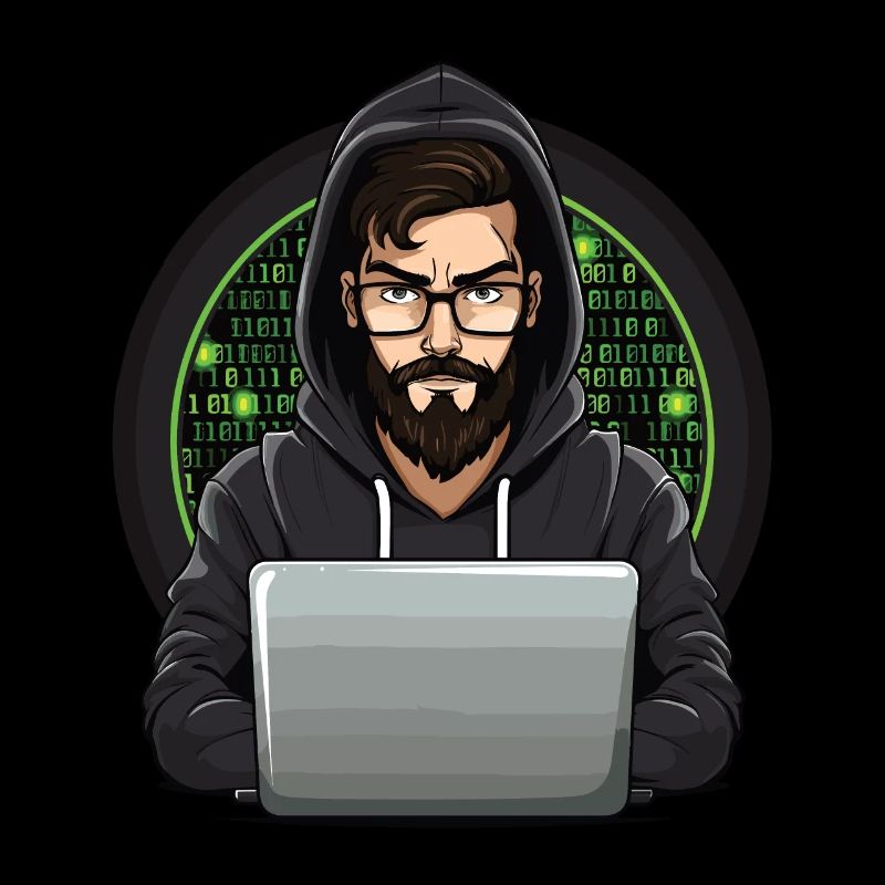 Cybersécurité Art Hacking Amateur Informatique Nerd