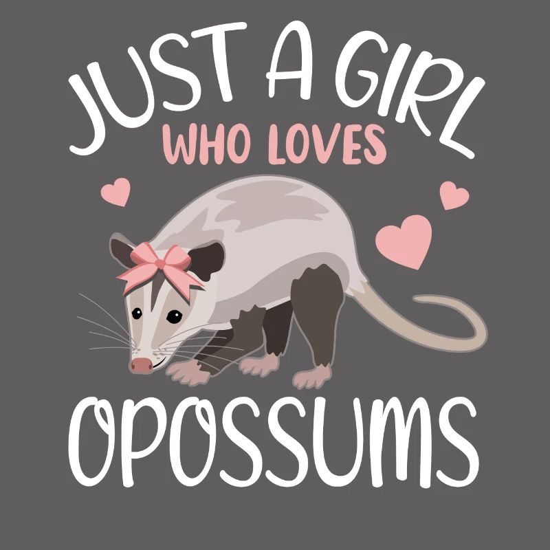 Opossum Herzchen Mädchen Geschenkidee