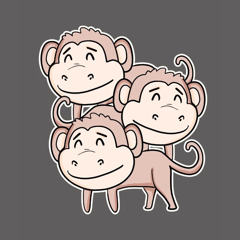 Cute Monkey - Monkey Motif
