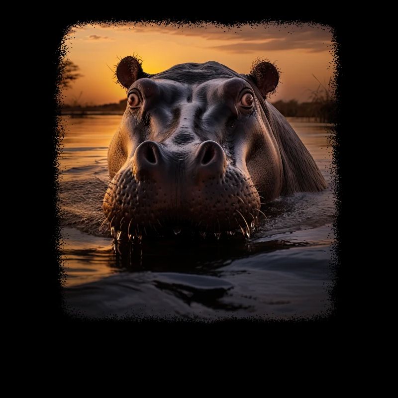 Hippopotames réaliste Hippopotame