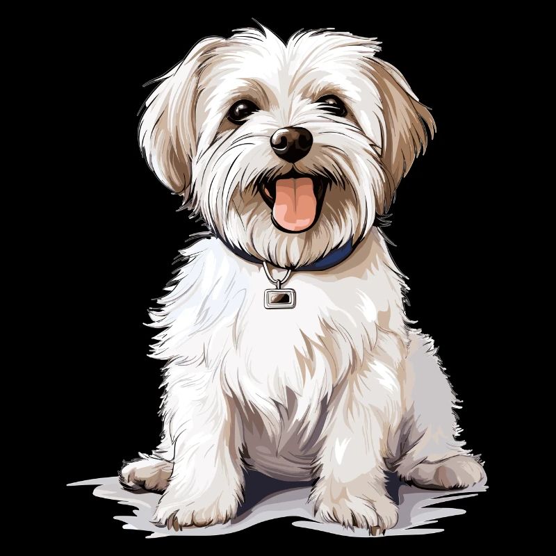 Morkie Chien Race Animaux Mignon Graphique