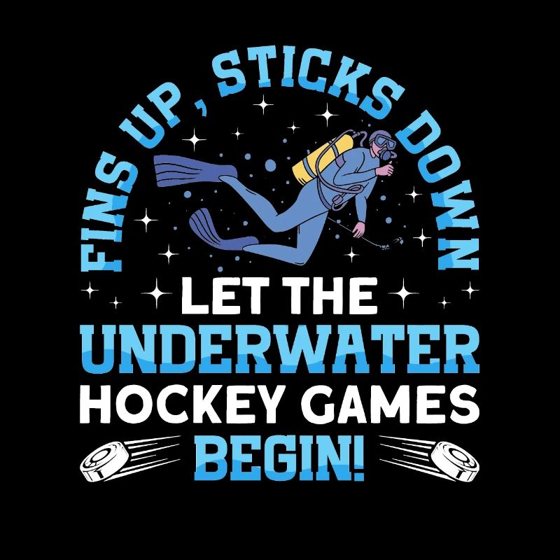 Flossen Auf Sticks Down Underwasserhockey