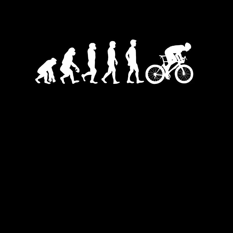 Biker Evolution Bicyclist Mountain Bike