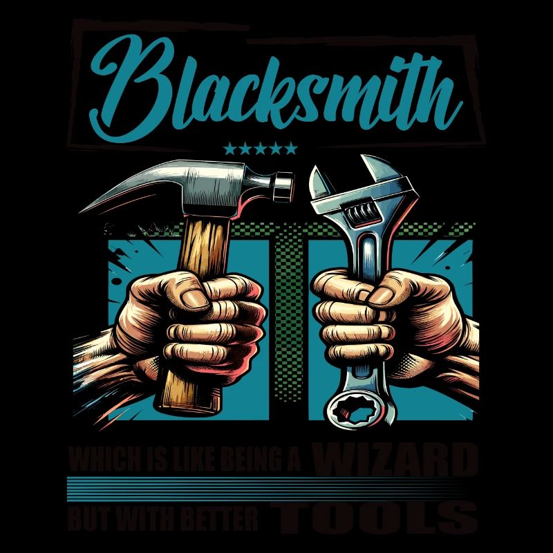 Blacksmith Beruf Spruch Arbeiter