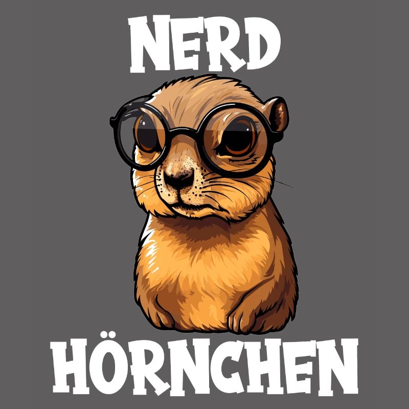 Nerdhörnchen Junge Jungen Erdhörnchen Nerdy Nerd
