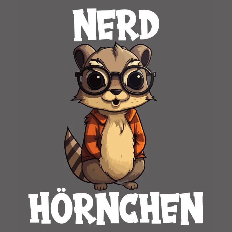 Nerdhörnchen Junge Jungen Erdhörnchen Nerdy Nerd