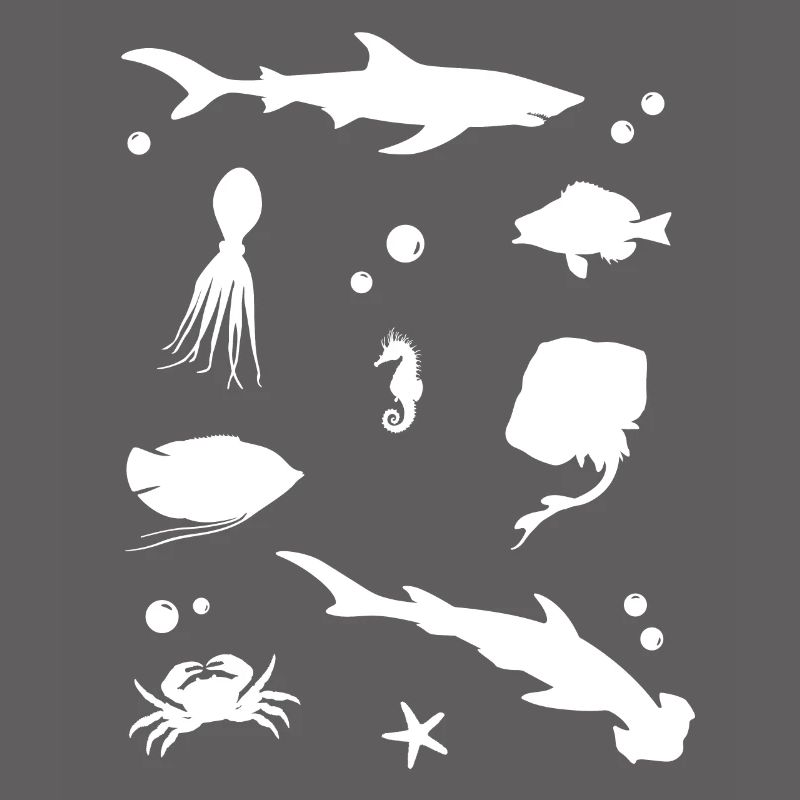 Oceanic Shadow Play Elegant Deep Sea