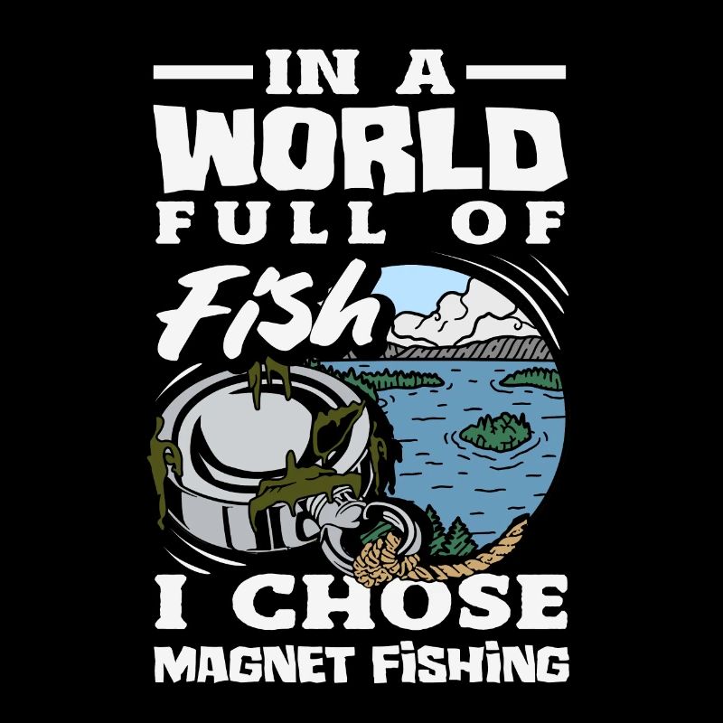 Chasse au trésor de détection de pêche à l’aimant