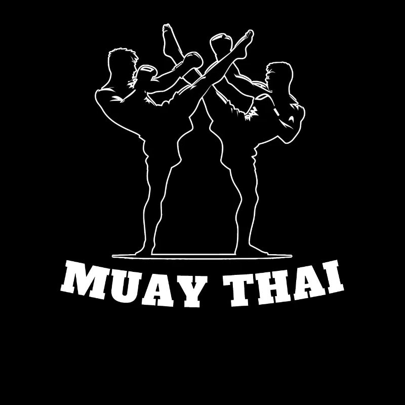 Conception de combattant Muay Thai