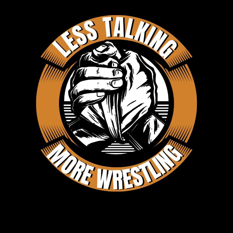 Less Talking More Wrestling Exercise Trainer Arm