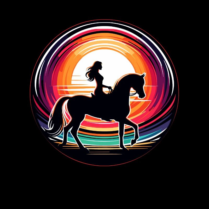 Femme Cheval Arabe