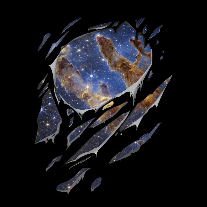Astronomie Main de dieu nébuleuse galaxie déchirée