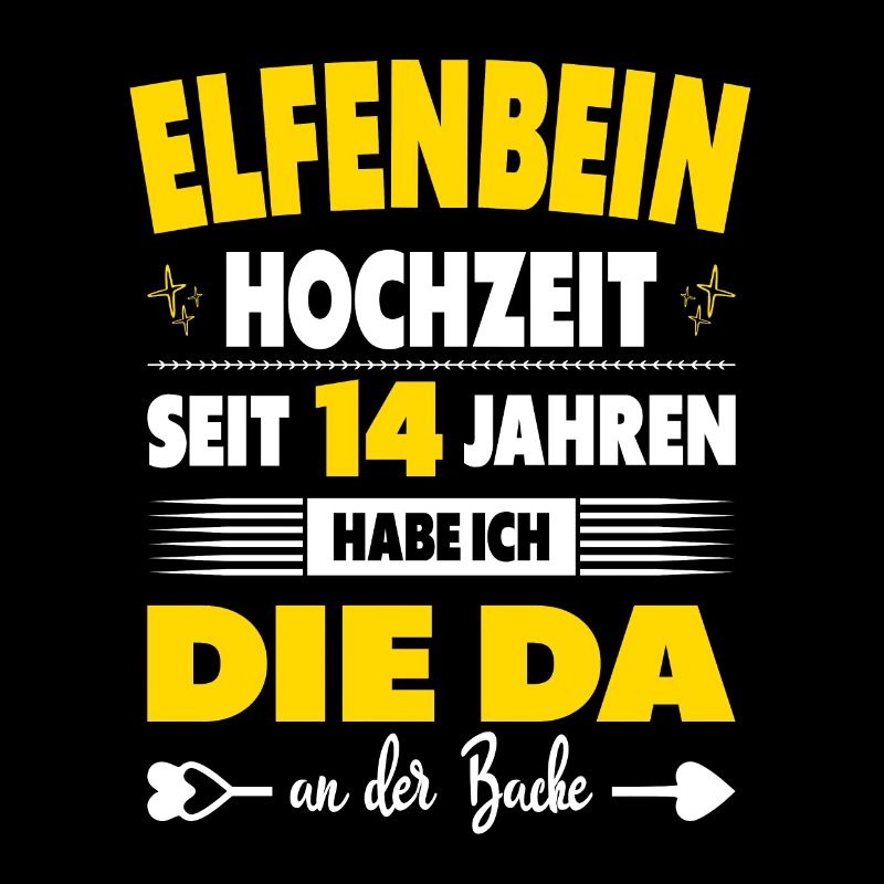 14 Hochzeitstag 14 Jahre Ehe Elfenbeinhochzeit