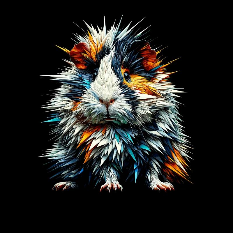 Polygone Art Cochon d’Inde amant Cochons d’Inde