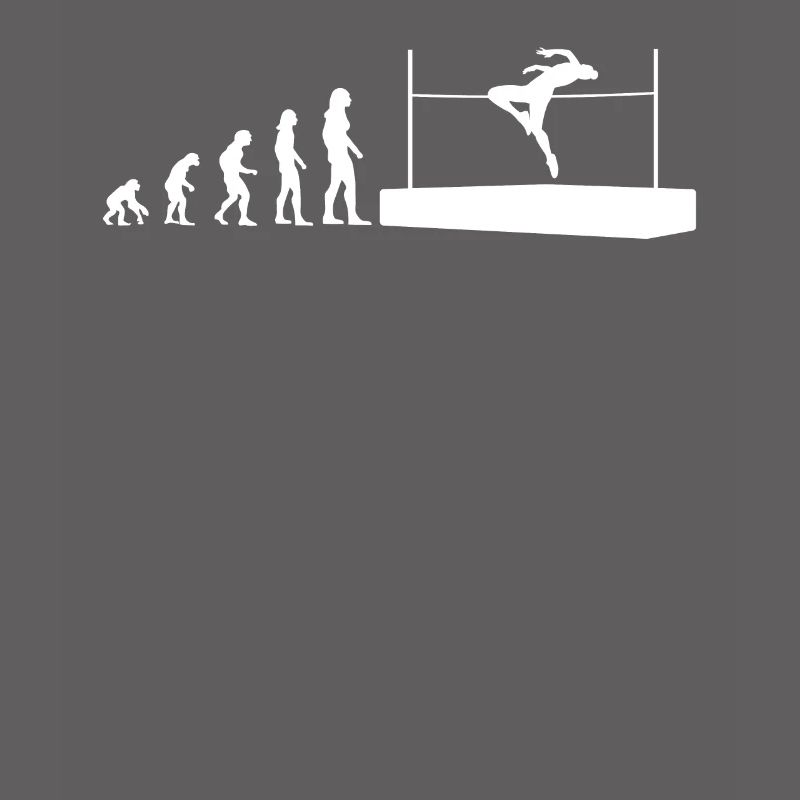 Evolution Hochsprung Athlet Geschenk