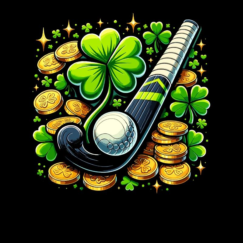 Feldhockey Kleeblatt St. Patricks Day Schabernack