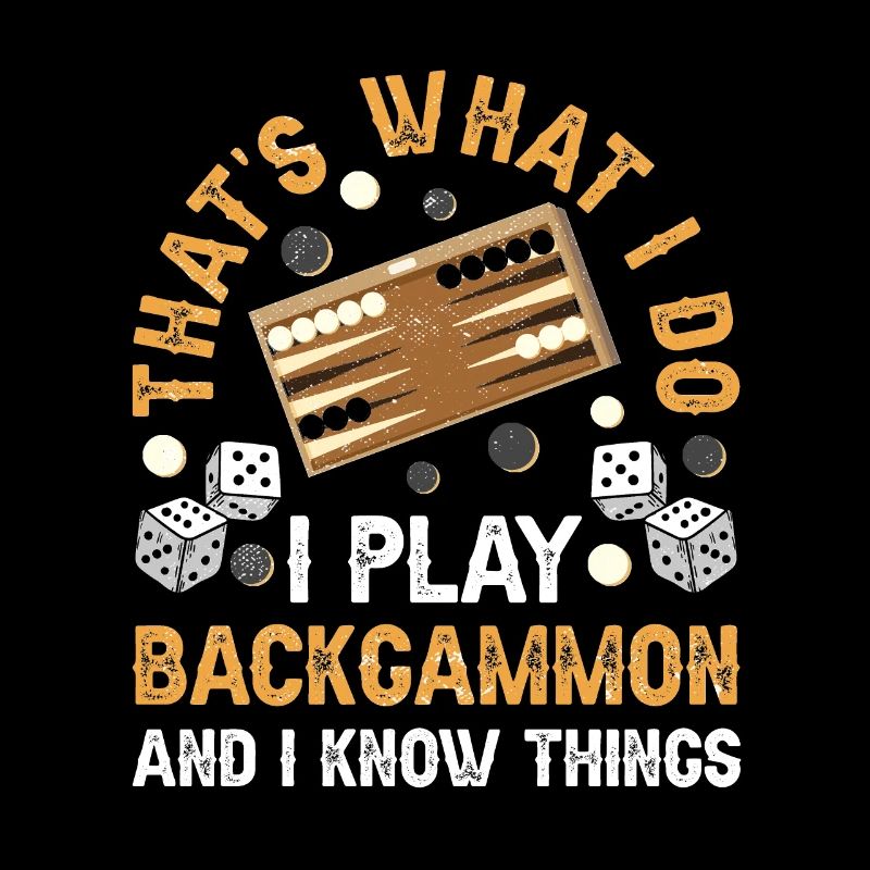 Board Game Funny Backgammon