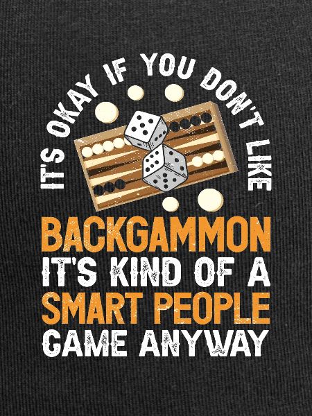 Board Game Funny Backgammon
