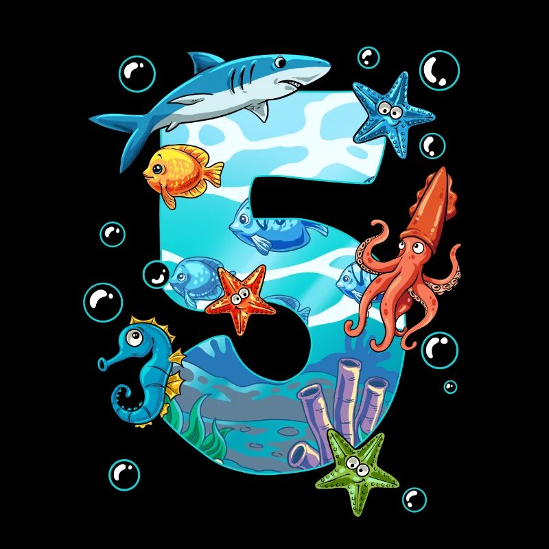 5e anniversaire créatures de la mer