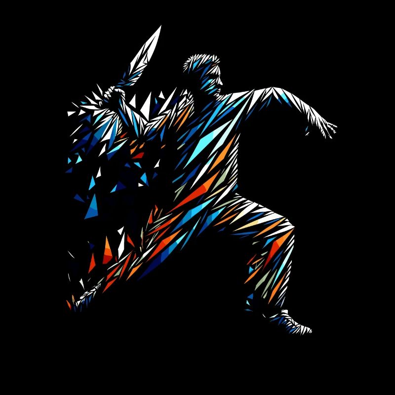 Polygon Art Messer Wurf Klinge Werfer Messer