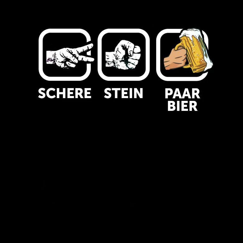 Des ciseaux, de la pierre, une paire, de la bière - la tenue parfaite