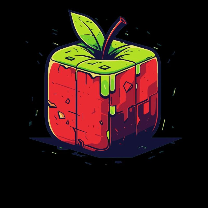 Würfel Apfel Cube Apple