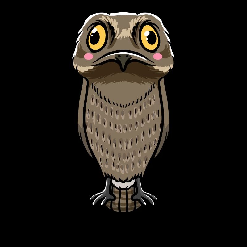 Tagschläfer Vogel Kawaii Emoticon