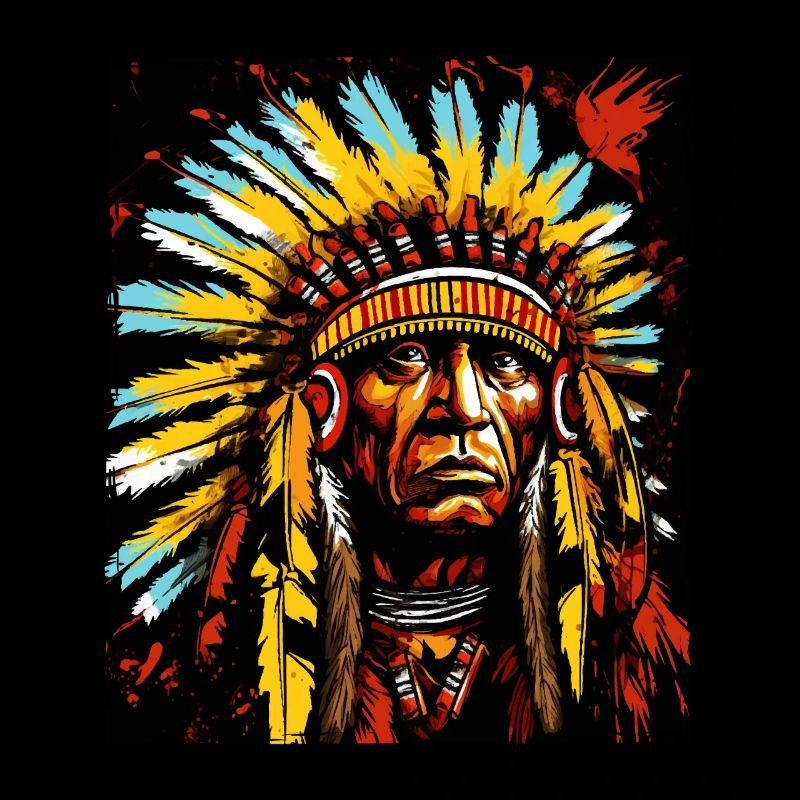 Apache Indianer Häuptling