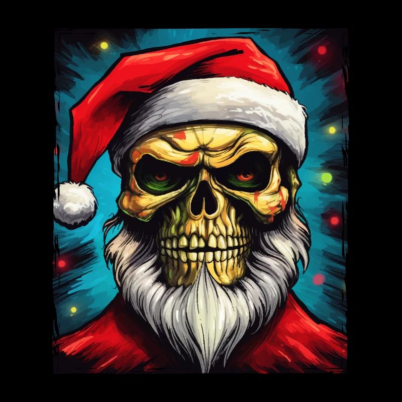 Weihnachtsmann Totenkopf