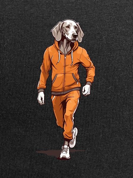 Weimaraner Jogging Motif