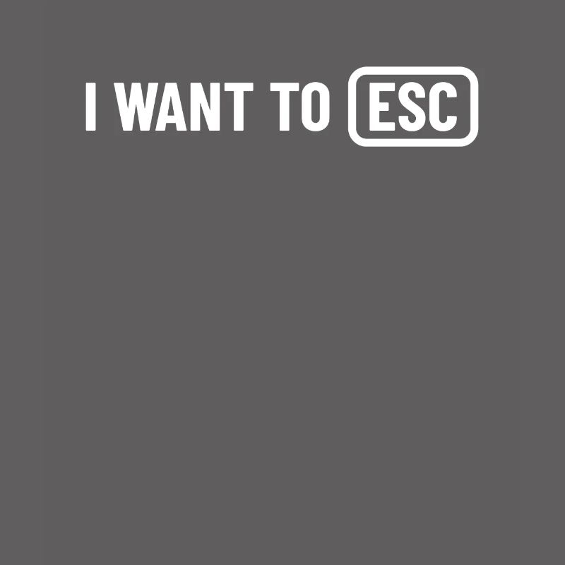 I want to ESC - Computer Scientist, Developer Gift
