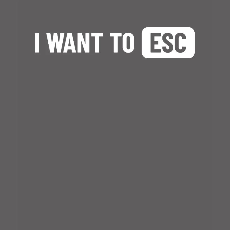 I want to ESC - Computer Scientist, Developer Gift