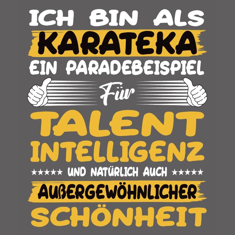 Karateka ein Paradebeispiel Karate