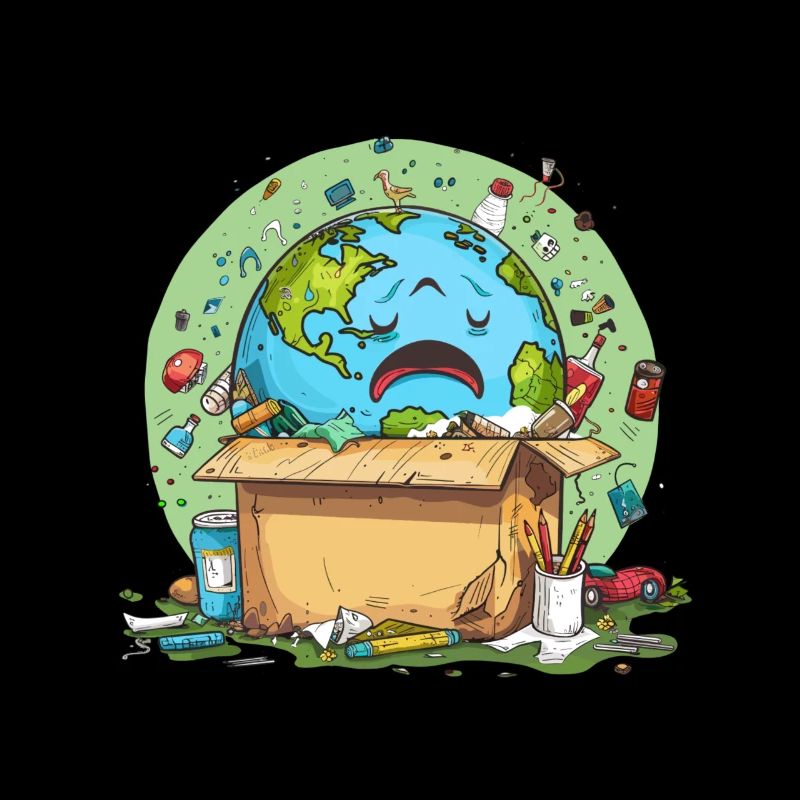 Anti détritus Pas de recyclage de l’environnement