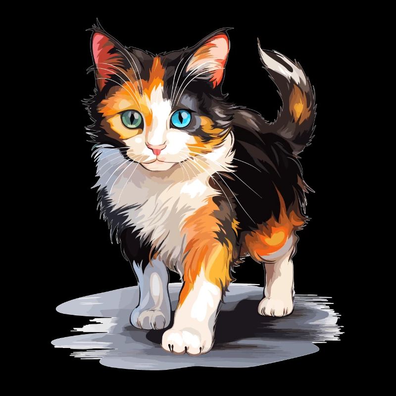 Chat calicot Chat porte-bonheur