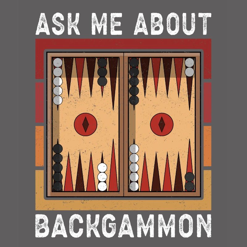 Backgammon Spieler Backgammon Brettspiel Geschenk