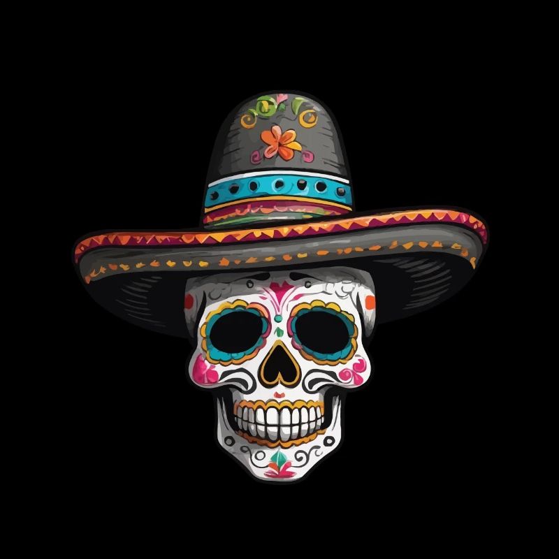Fête mexicaine emblématique de Sugar Skull