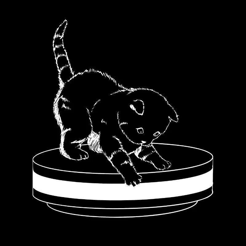 Süße Katze Saugroboter Staubsauger