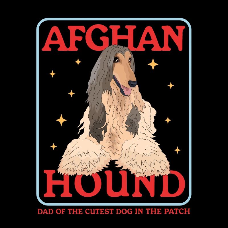 Afghanischer Windhund Dad Hundehalter Geschenk