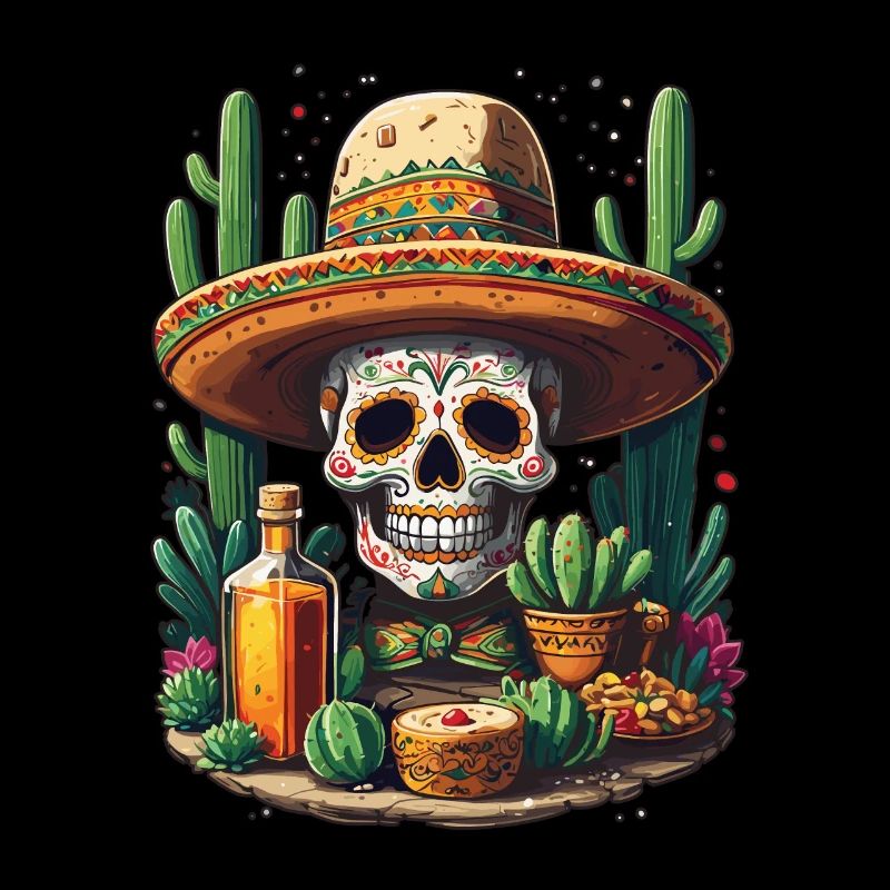 Boisson à la tequila Skull Cinco De Mayo Mexique Célébrer