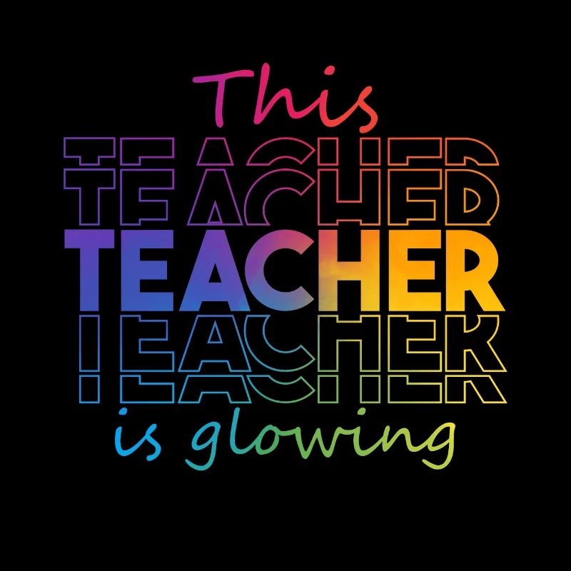 This Teacher Is Glowing Hello Summer Funny End Of