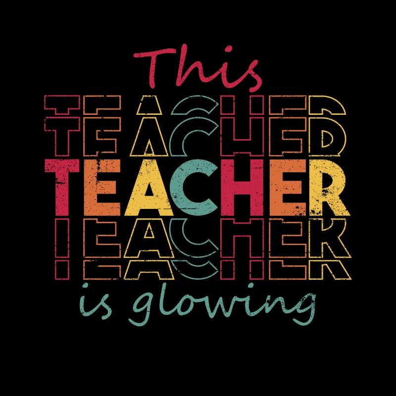This Teacher Is Glowing Hello Summer Funny End Of