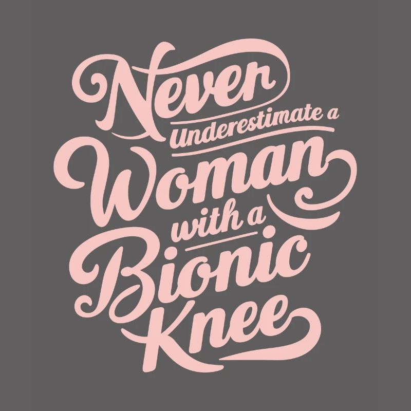 Woman Bionic Knee Replacement Surgery Joint