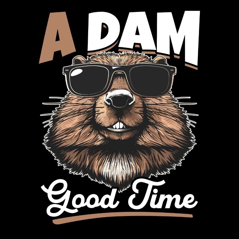 Funny Beaver Animal A dam good time