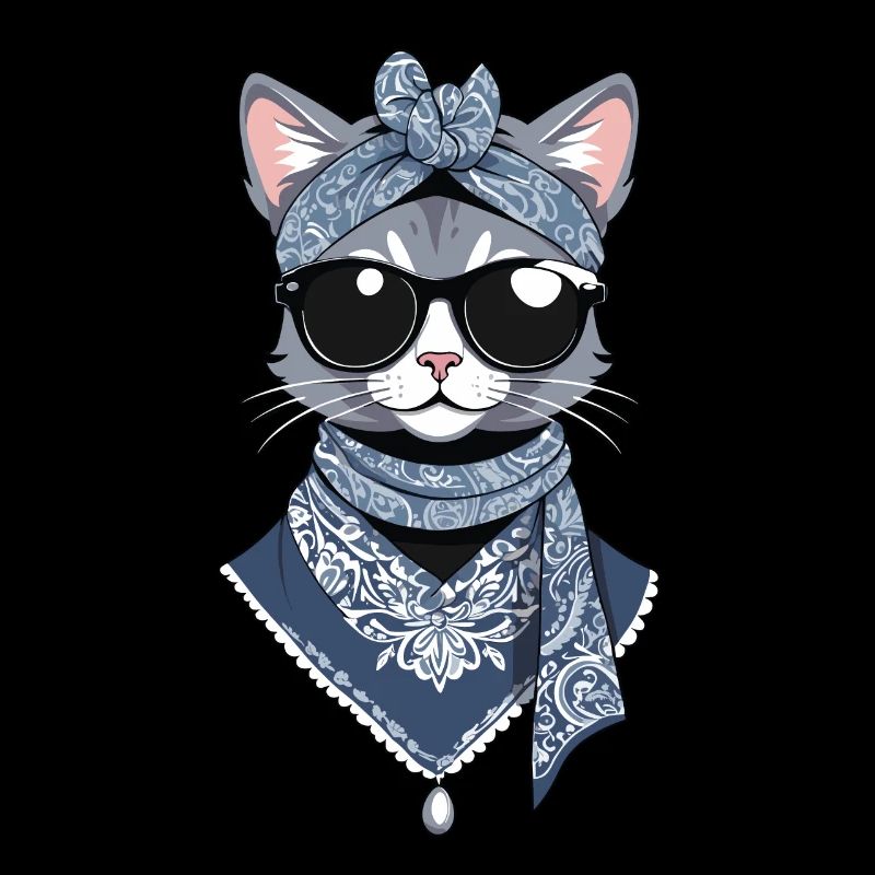 Mignon Chat Maman Cat Amant Maman Style
