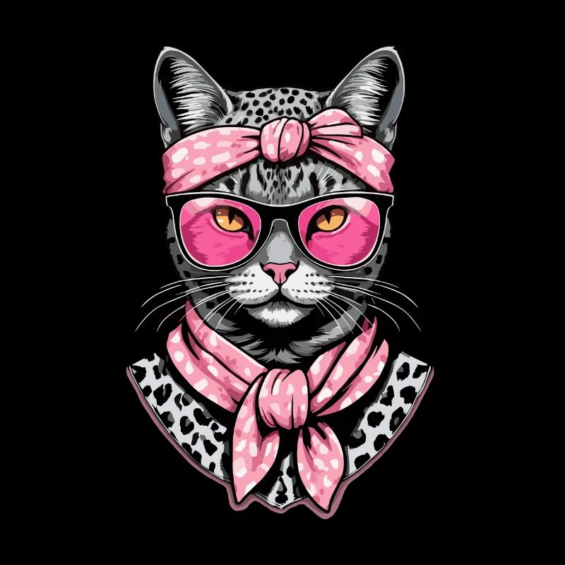 Mignon Chat Maman Cat Amant Maman Style