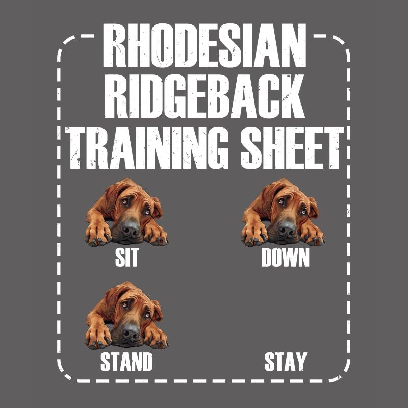 RHODESIAN RIDGEBACK TRAINING SHEET Ridgeback