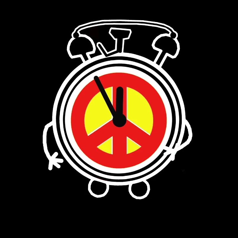 Peace Wecker Uhr Frieden Peacesymbol Friede